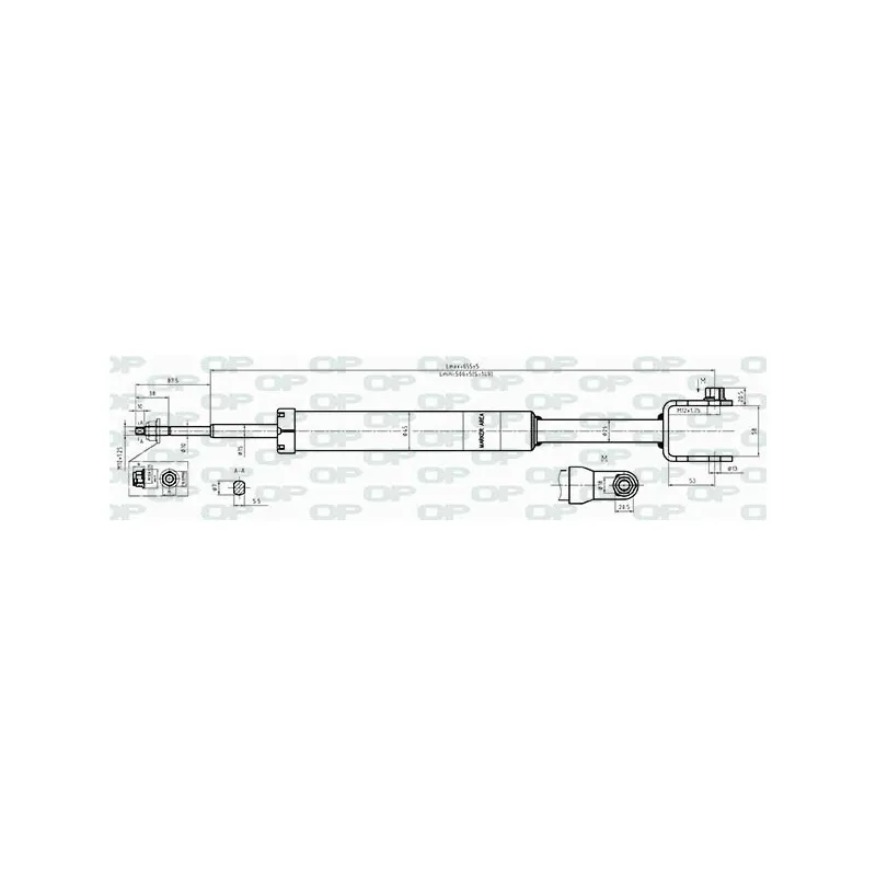 Jeu de 2 amortisseurs arrière OPEN PARTS SAB8546.32