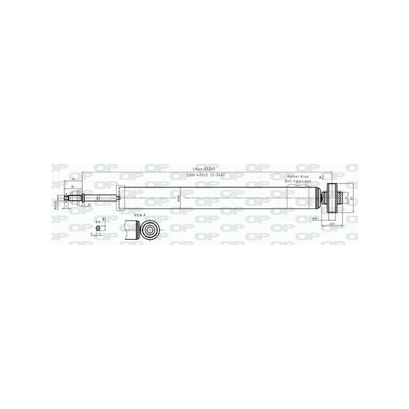 Jeu de 2 amortisseurs arrière OPEN PARTS SAB8551.32