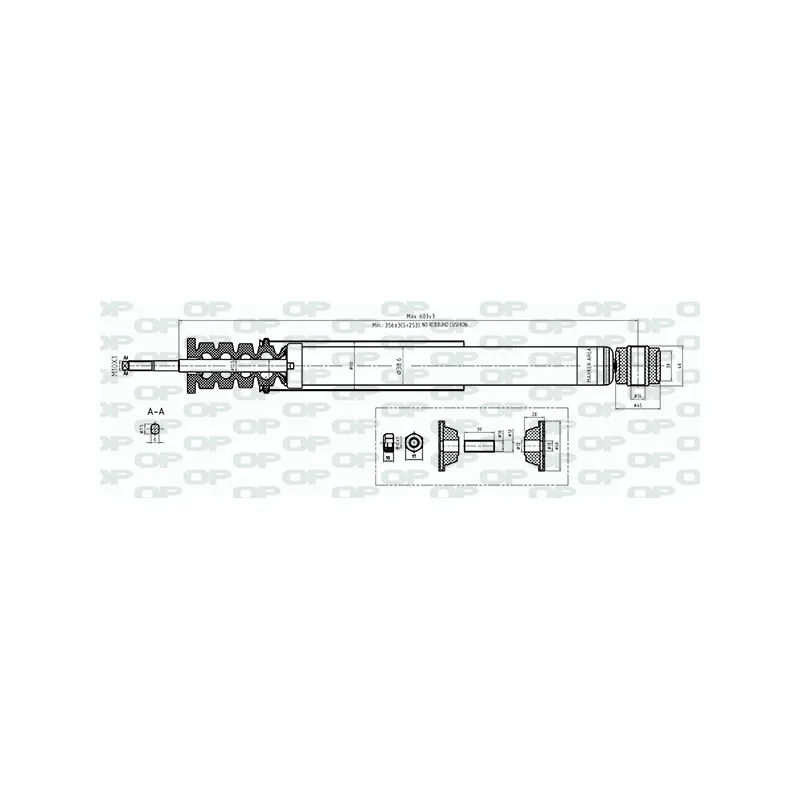 Jeu de 2 amortisseurs arrière OPEN PARTS SAB8563.32