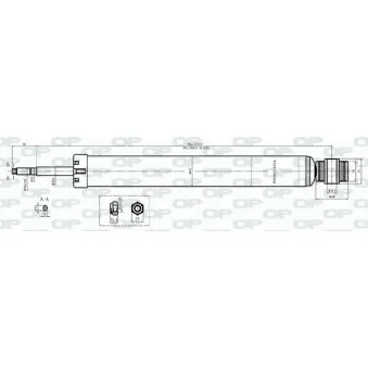 Jeu de 2 amortisseurs arrière OPEN PARTS SAB8564.32