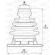 Soufflets de cardan arrière OPEN PARTS SJK7000.00 - Visuel 2
