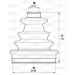Soufflets de cardan avant OPEN PARTS SJK7095.00 - Visuel 2