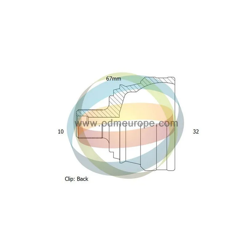 Embout de cardan avant (kit de réparation) ODM-MULTIPARTS 12-271653