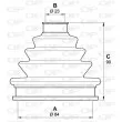Soufflets de cardan avant OPEN PARTS SJK7134.00 - Visuel 2