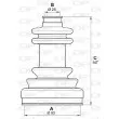 Soufflets de cardan avant OPEN PARTS SJK7146.00 - Visuel 2