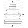 Soufflets de cardan avant OPEN PARTS SJK7258.00 - Visuel 2