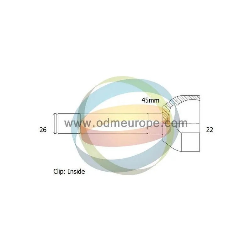 Embout de cardan avant (kit de réparation) ODM-MULTIPARTS 12-300709