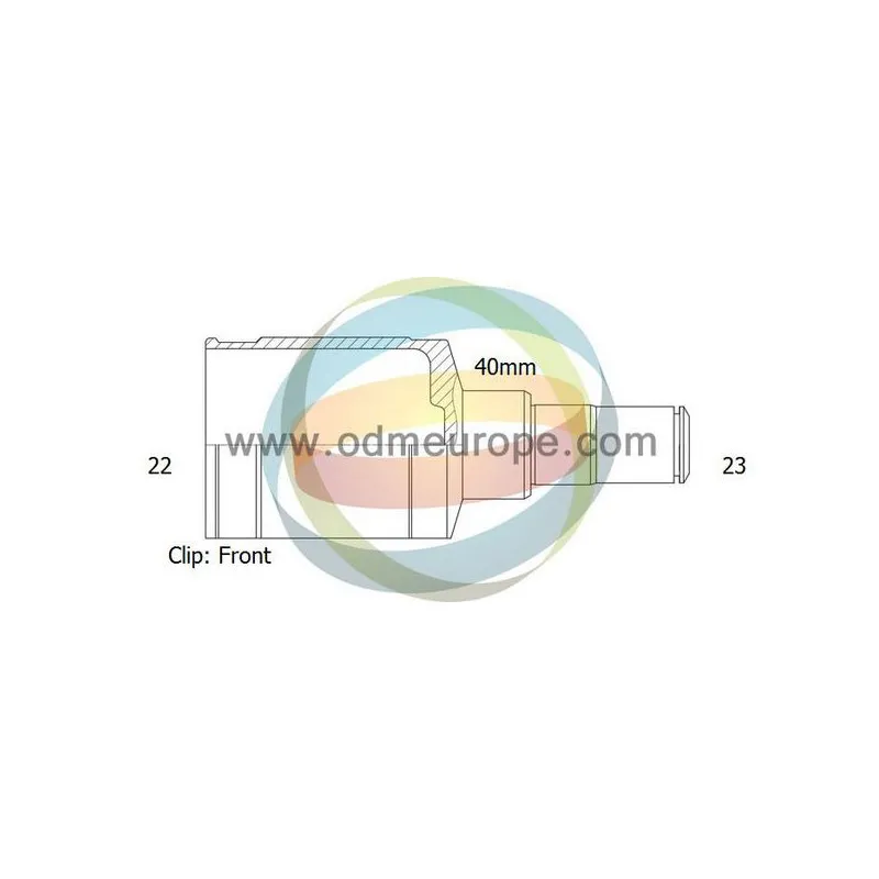 Embout de cardan avant (kit de réparation) ODM-MULTIPARTS 14-016032