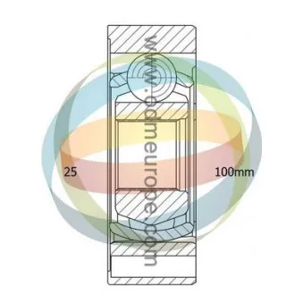 Embout de cardan avant (kit de réparation) ODM-MULTIPARTS 14-016034