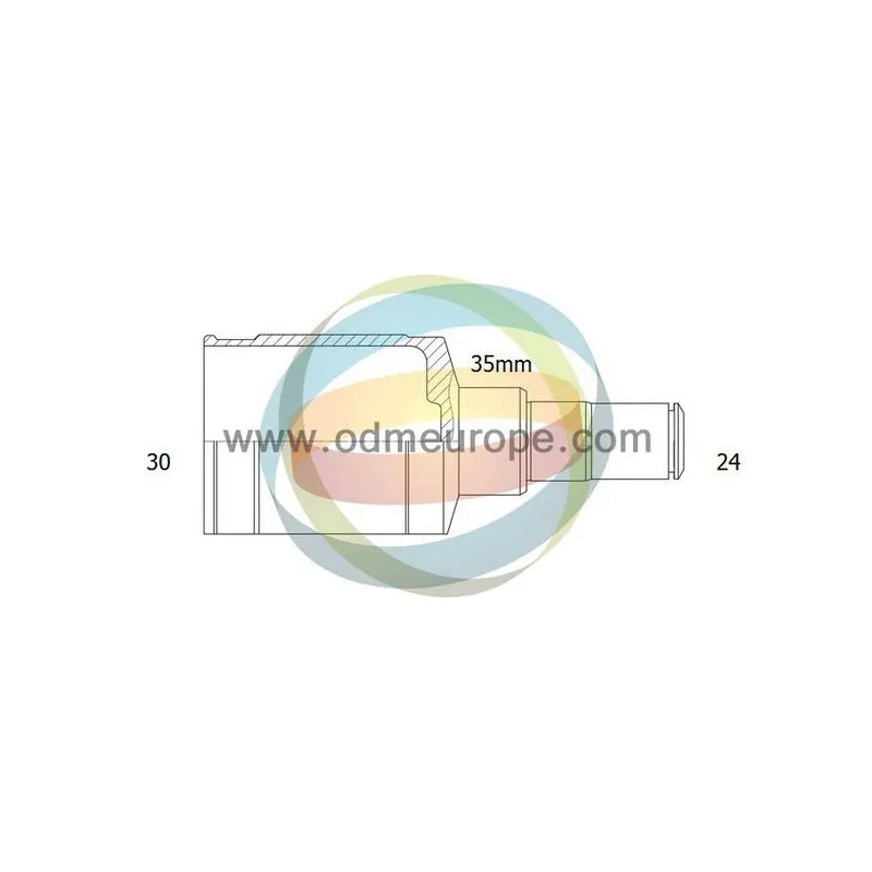 Embout de cardan avant (kit de réparation) ODM-MULTIPARTS 14-056452