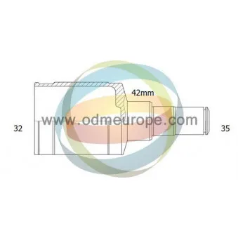 Embout de cardan avant (kit de réparation) ODM-MULTIPARTS 14-056454
