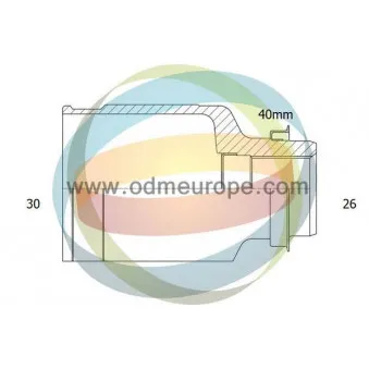 Embout de cardan avant (kit de réparation) ODM-MULTIPARTS 14-086651
