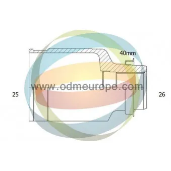 Embout de cardan avant (kit de réparation) ODM-MULTIPARTS 14-126440