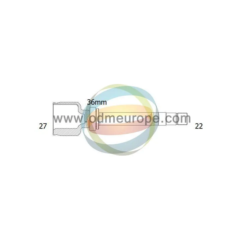 Embout de cardan avant (kit de réparation) ODM-MULTIPARTS 14-146064