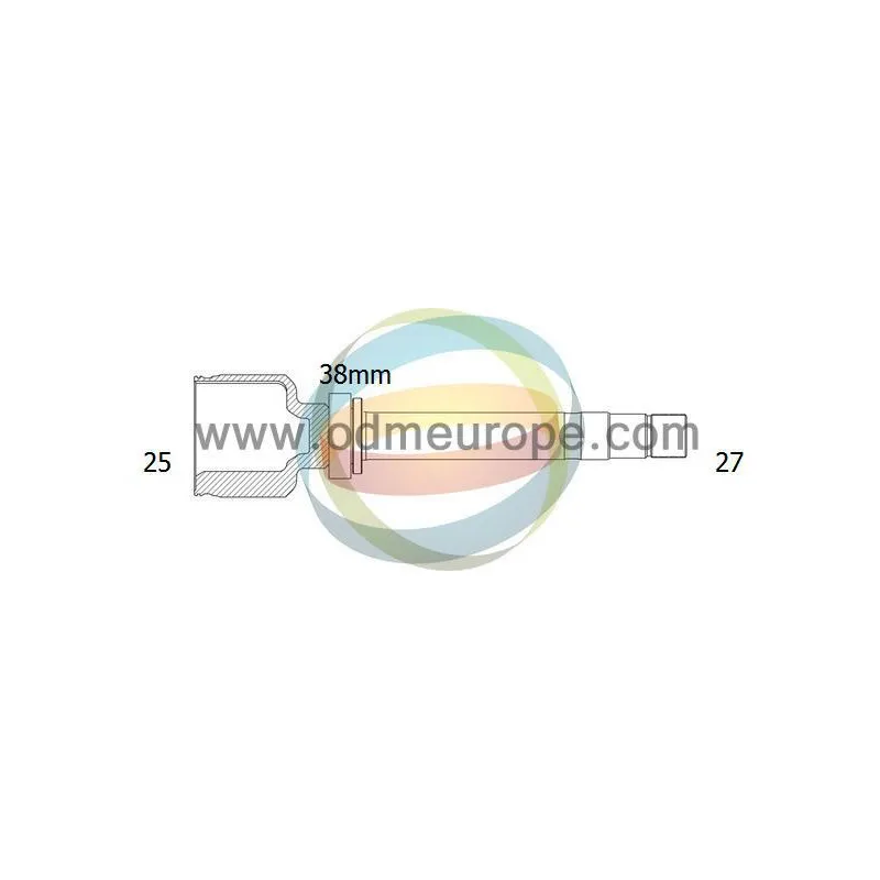 Embout de cardan avant (kit de réparation) ODM-MULTIPARTS 14-146066