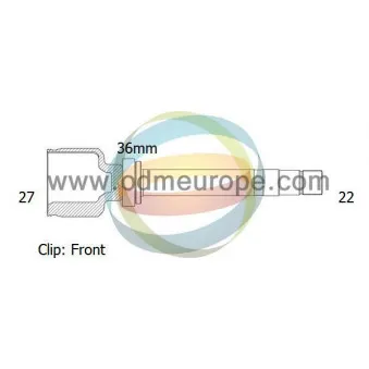 Embout de cardan avant (kit de réparation) ODM-MULTIPARTS 14-146070