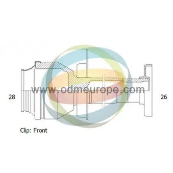 Embout de cardan avant (kit de réparation) ODM-MULTIPARTS 14-216089