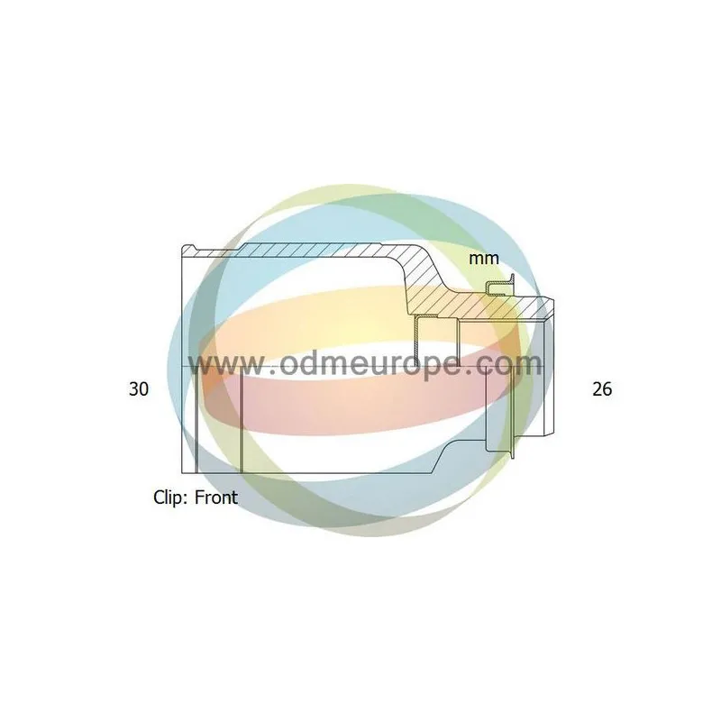Embout de cardan avant (kit de réparation) ODM-MULTIPARTS 14-216098