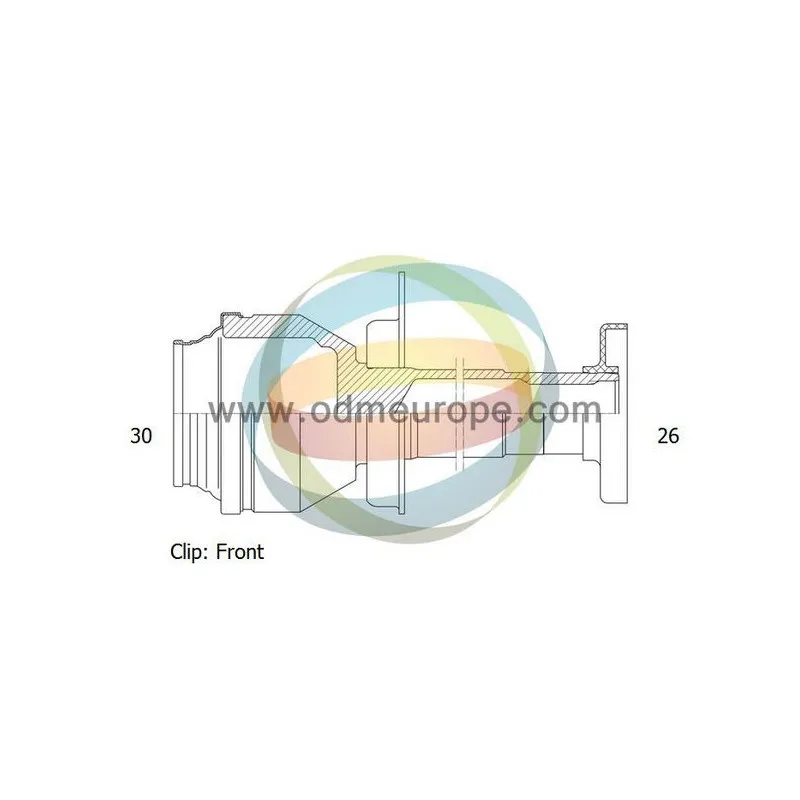 Embout de cardan avant (kit de réparation) ODM-MULTIPARTS 14-216099