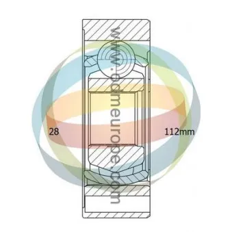 Embout de cardan avant (kit de réparation) ODM-MULTIPARTS 14-216100