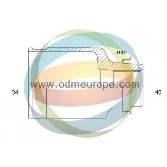 Embout de cardan avant (kit de réparation) ODM-MULTIPARTS 14-216104