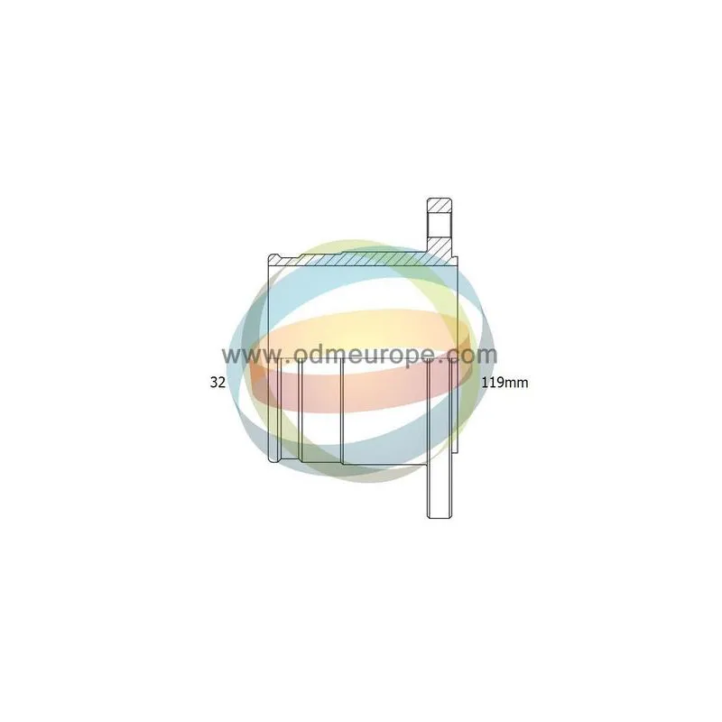 Embout de cardan avant (kit de réparation) ODM-MULTIPARTS 14-216110