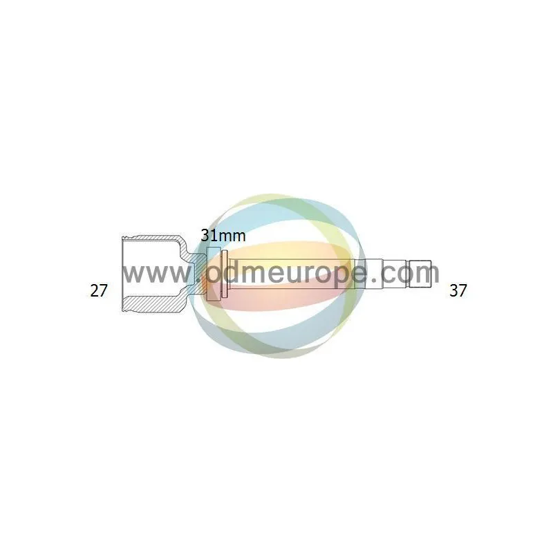 Embout de cardan avant (kit de réparation) ODM-MULTIPARTS 14-216112