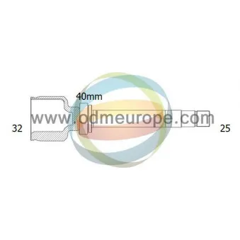 Embout de cardan avant (kit de réparation) ODM-MULTIPARTS 14-226005