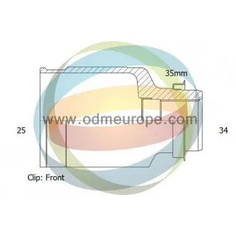 Embout de cardan avant (kit de réparation) ODM-MULTIPARTS 14-236091