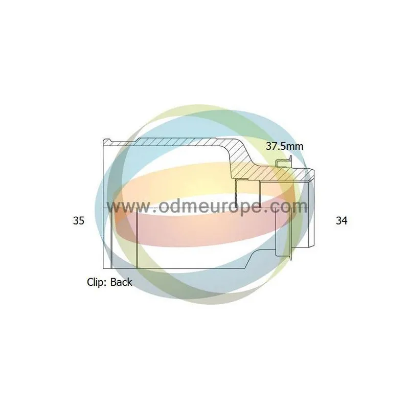 Embout de cardan avant (kit de réparation) ODM-MULTIPARTS 14-236094