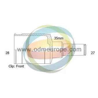 Embout de cardan avant (kit de réparation) ODM-MULTIPARTS