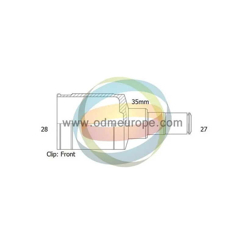 Embout de cardan avant (kit de réparation) ODM-MULTIPARTS 14-236095