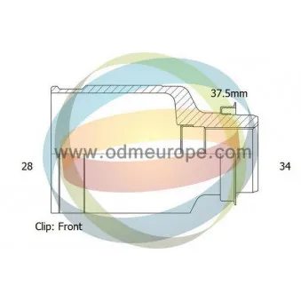 Embout de cardan avant (kit de réparation) ODM-MULTIPARTS 14-236097