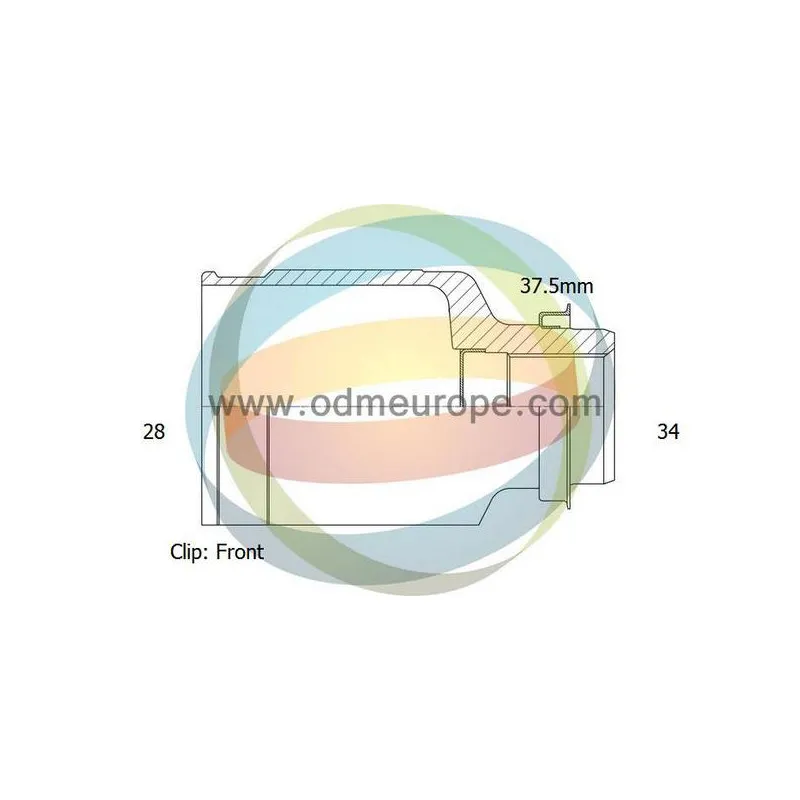 Embout de cardan avant (kit de réparation) ODM-MULTIPARTS 14-236097