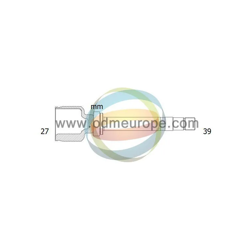 Embout de cardan avant (kit de réparation) ODM-MULTIPARTS 14-296067