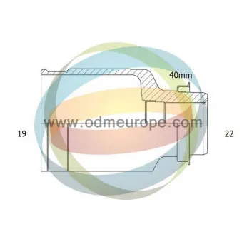 Embout de cardan avant (kit de réparation) ODM-MULTIPARTS 14-306750