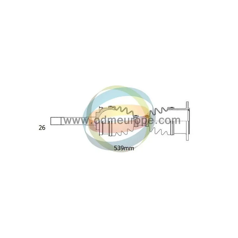 Arbre de transmission ODM-MULTIPARTS 18-001540