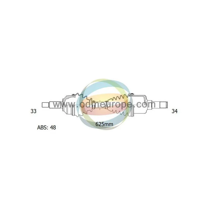Arbre de transmission ODM-MULTIPARTS 18-002311
