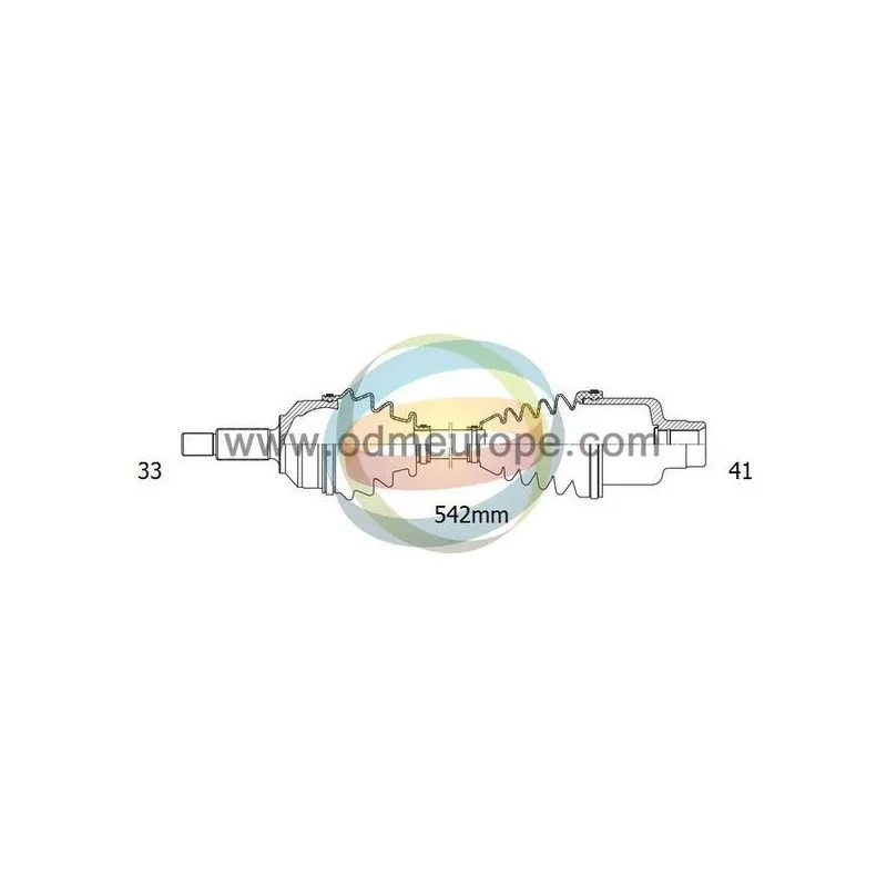 Arbre de transmission ODM-MULTIPARTS 18-003100