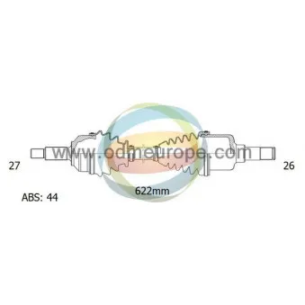 Arbre de transmission ODM-MULTIPARTS 18-011091