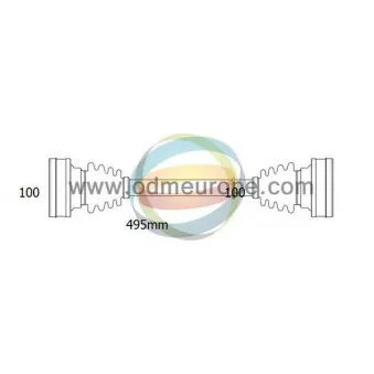 Arbre de transmission ODM-MULTIPARTS 18-011600