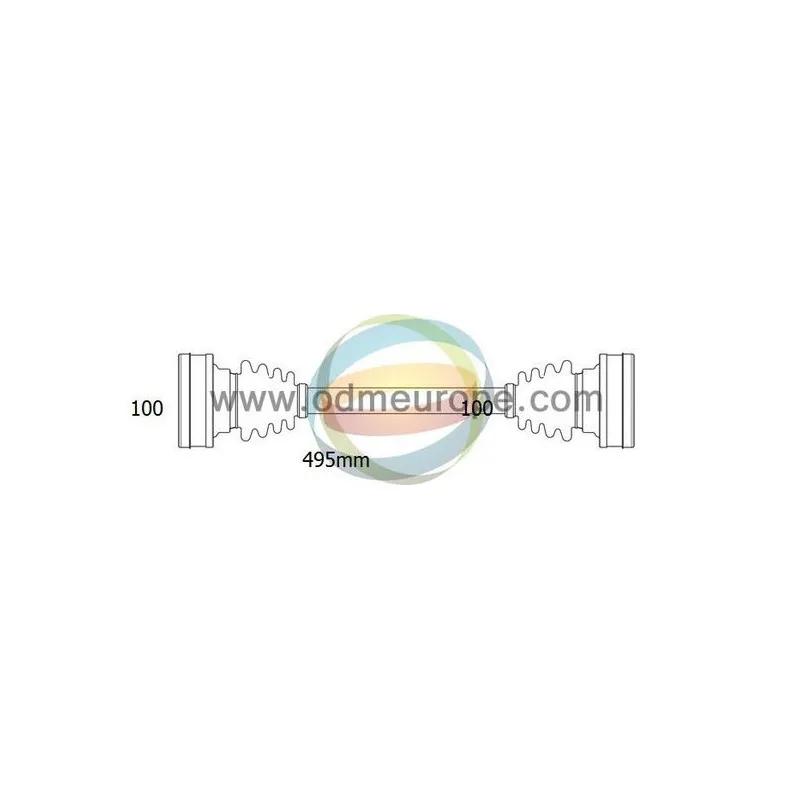 Arbre de transmission ODM-MULTIPARTS 18-011600