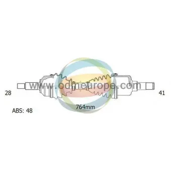 Arbre de transmission ODM-MULTIPARTS 18-011941