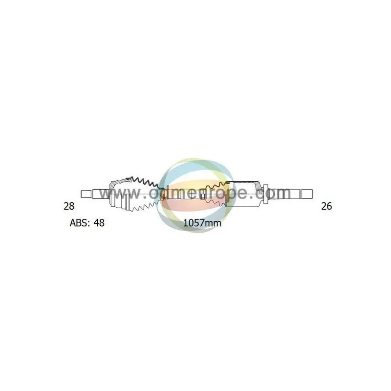 Arbre de transmission ODM-MULTIPARTS 18-012201
