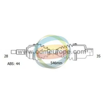 Arbre de transmission ODM-MULTIPARTS 18-012311