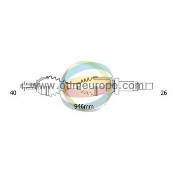 Arbre de transmission ODM-MULTIPARTS 18-012630