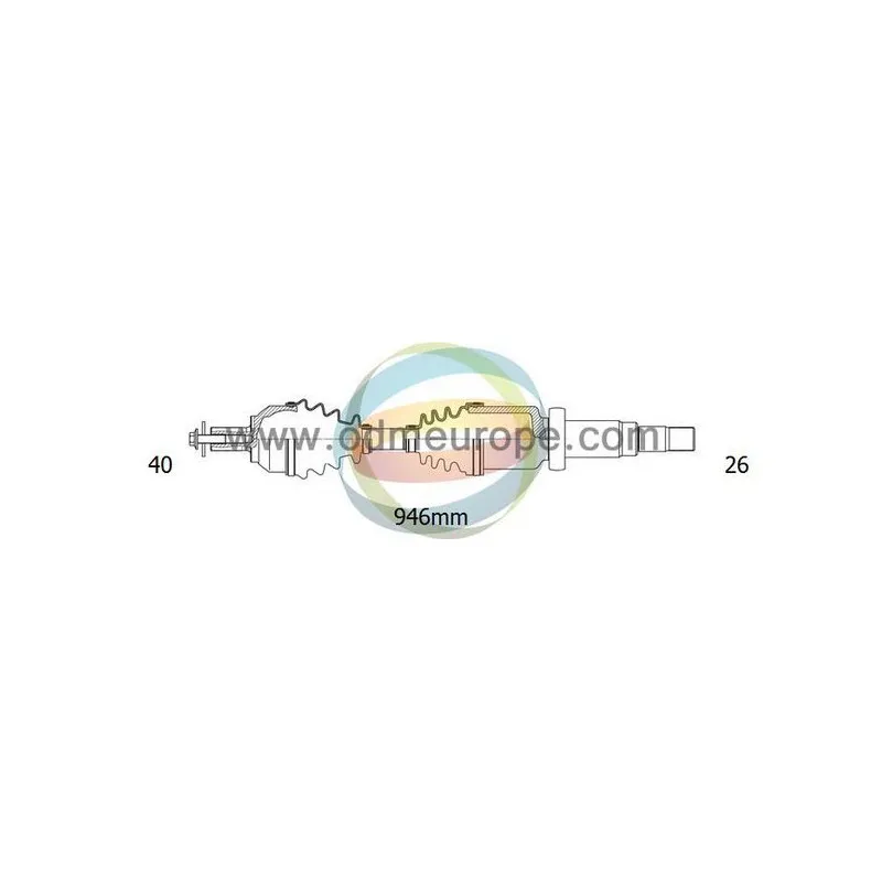 Arbre de transmission ODM-MULTIPARTS 18-012630