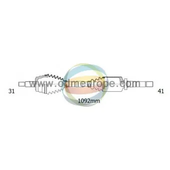Arbre de transmission ODM-MULTIPARTS 18-012760