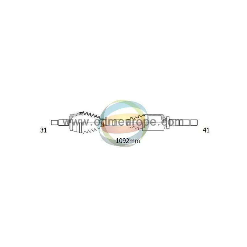 Arbre de transmission ODM-MULTIPARTS 18-012760