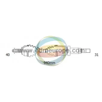 Arbre de transmission ODM-MULTIPARTS 18-012930